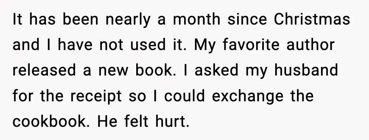 It has been nearly a month since Christmas and I have not used it. My favorite author released a new book. I asked my husband for the receipt so I...