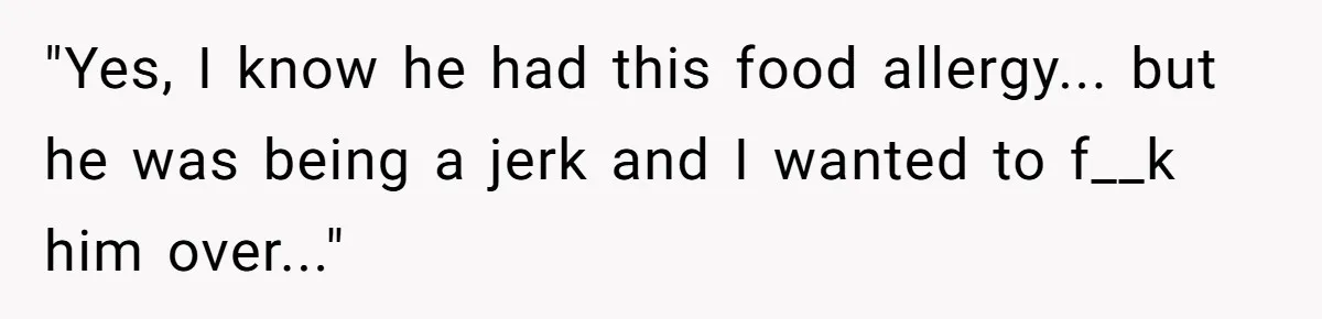 Roommate Steals Food For Months, So This Guy Switches To Dairy Milk To Catch Him "Yes, I know he had this food allergy... but he was being a jerk and I wanted to f__k him over..."