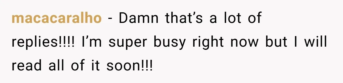 macacaralho − Damn that’s a lot of replies!!!! I’m super busy right now but I will read all of it soon!!!