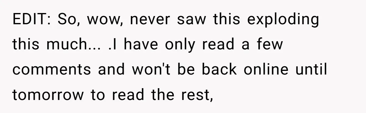 EDIT: So, wow, never saw this exploding this much... .I have only read a few comments and won't be back online until tomorrow to read the rest,