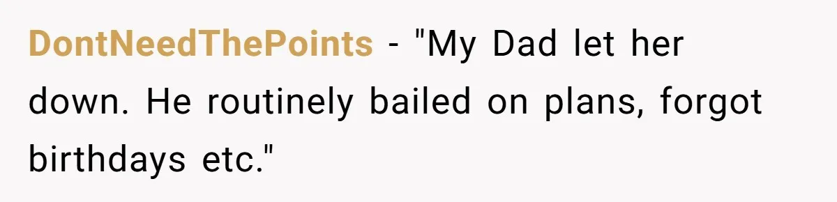 Sister Skips Dad's Funeral But Cashes Inheritance Check While Grieving Sibling Handles Everything Alone DontNeedThePoints − "My Dad let her down. He routinely bailed on plans, forgot birthdays etc."