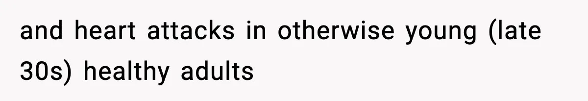 Wife Gets Dream Job Across The Country, But Husband Refuses To Move And Tells Her To Choose Between Career And Family and heart attacks in otherwise young (late 30s) healthy adults