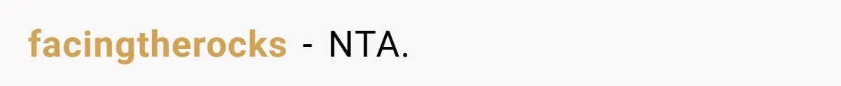 facingtherocks − NTA.