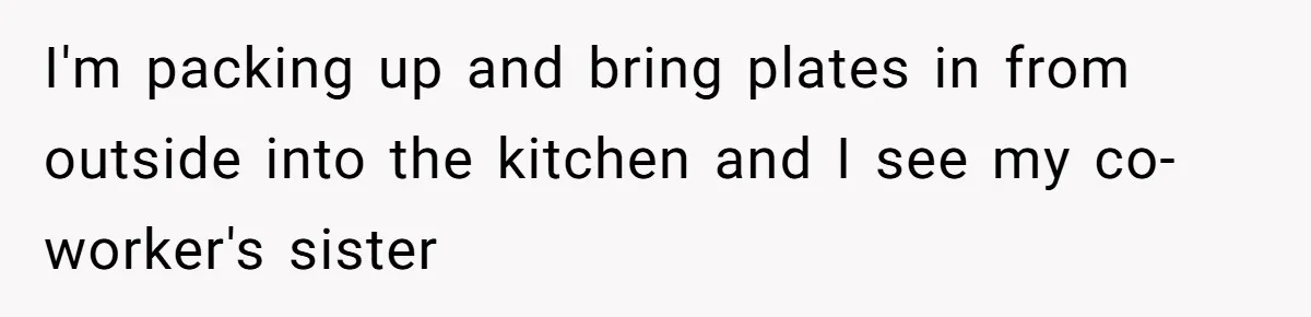 Son-In-Law Serves Mother-In-Law Her ‘Favorite’ Cheap Wine While Everyone Else Sips The Good Stuff I'm packing up and bring plates in from outside into the kitchen and I see my co-worker's sister