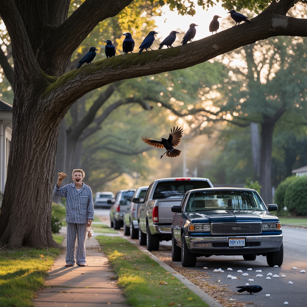 Petty Revenge Gone Feathered: How Crows Became Her Secret Weapon Petty Revenge Gone Feathered: How Crows Became Her Secret Weapon