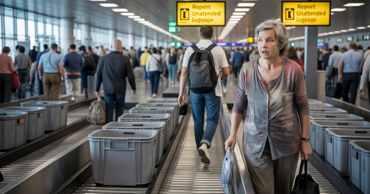 Woman Cut In Front Of Everyone, Then Acted Shocked When Her Bag Didn’t Follow