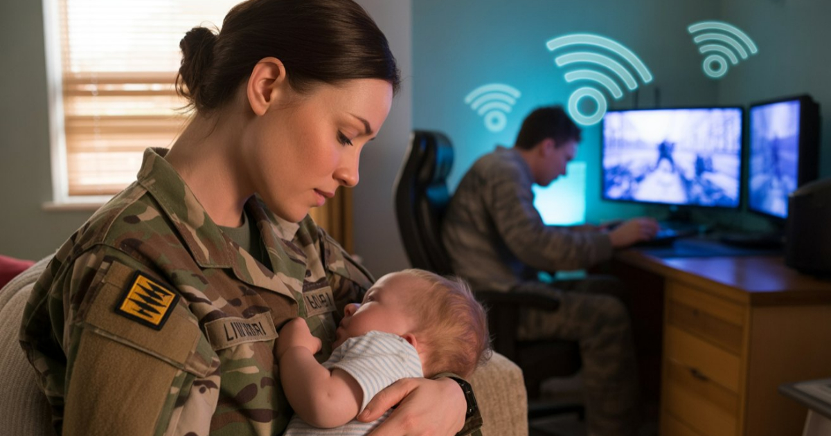 Woman Cuts The Internet After Husband Chooses Gaming Over Their Infant