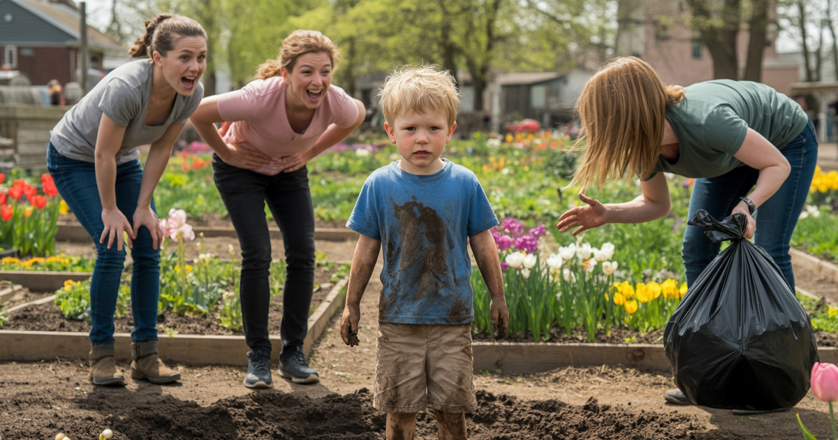 Mom Says Garden Safety “Isn’t Their Business,” So Her Son Ends Up Sinking Into A Mountain Of Manure… Literally
