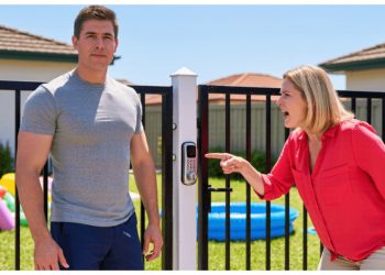 Man Installs Lock After Neighbor Tries Taking Over His Pool And Sets Her Own Rules