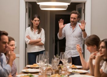 Woman Defends Husband After He’s Kicked Out Of NYE Dinner For Making A Joke Woman Defends Husband After He’s Kicked Out Of NYE Dinner For Making A Joke