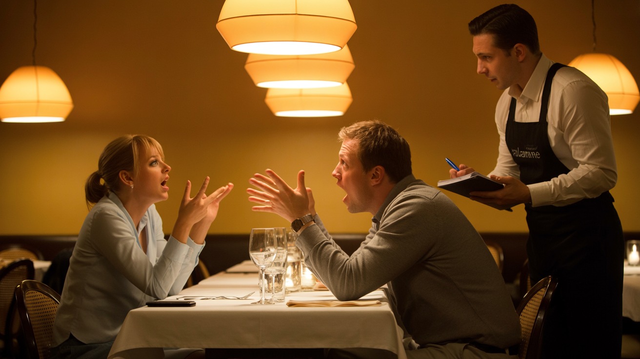 Husband Walks Out On Wife After She Talks In A Cringy Manner At Dinner