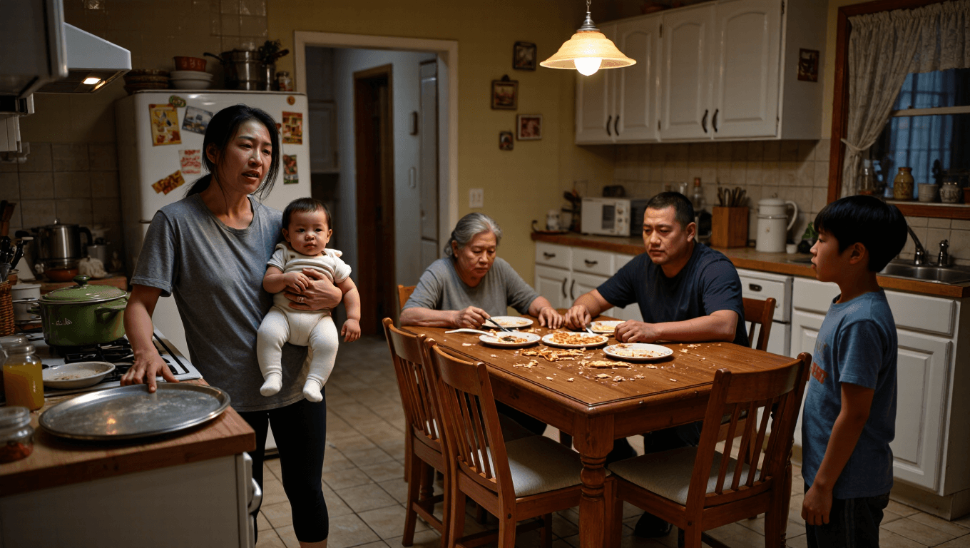 Husband Lets Mom Eat Wife’s Dinner, Then Calls Her “Mental” When She Snaps Husband Lets Mom Eat Wife’s Dinner, Then Calls Her “Mental” When She Snaps