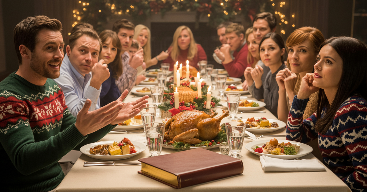 Man Shuts Down Parents’ “Living in Sin” Lecture By Exposing Brother’s Not-So-Premature Birth, Leaving Christmas Dinner In Flames