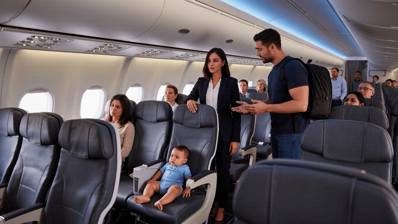 Woman Refuses To Give Up Her Husband’s Plane Seat And Creates Mid-Air Drama Woman Refuses To Give Up Her Husband’s Plane Seat And Creates Mid-Air Drama