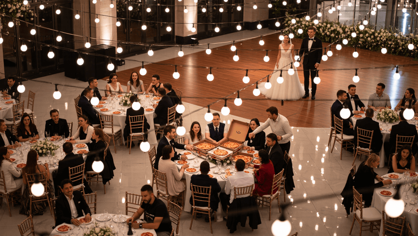 Hungry Wedding Guest Orders Pizza When In Laws Eat All The Food Hungry Wedding Guest Orders Pizza When In Laws Eat All The Food