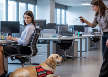 Coworker Gets Fired After Harassing Colleague And Trying To “Expose” Their Service Dog As Fake Coworker Gets Fired After Harassing Colleague And Trying To “Expose” Their Service Dog As Fake