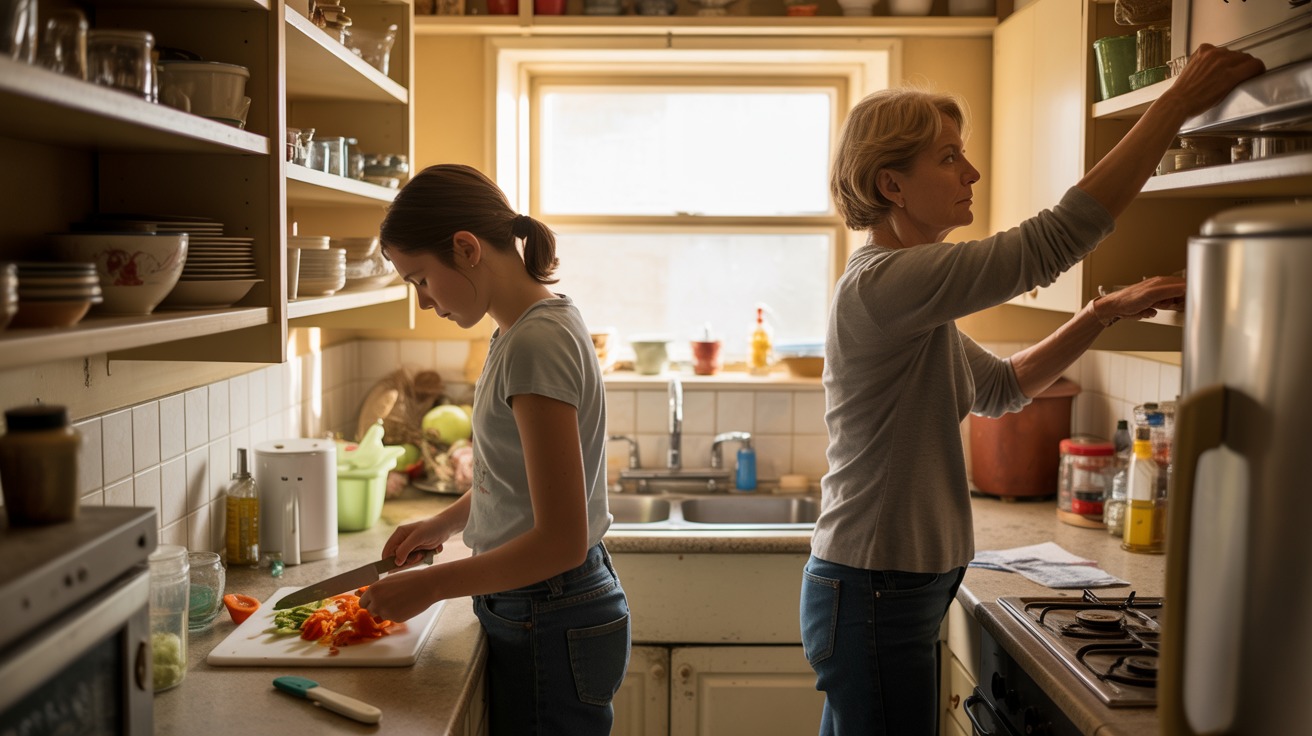 Mom Insists On Sharing The Kitchen Every Morning, Daughter Finally Loses Patience Mom Insists On Sharing The Kitchen Every Morning, Daughter Finally Loses Patience
