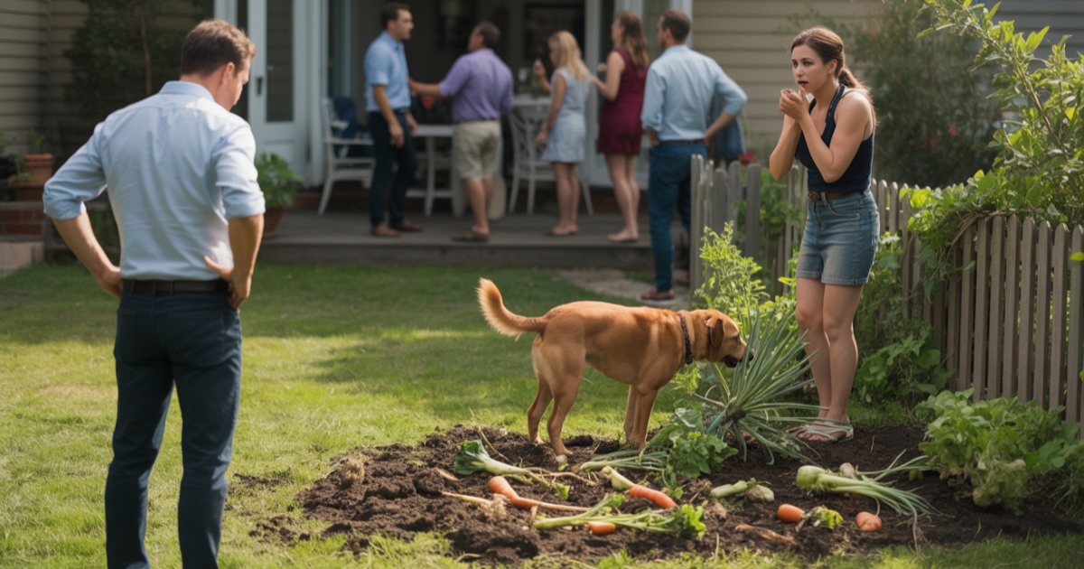 Woman Hosts Party, Friend Dumps Dog In Garden, Then Demands Answers When It Gets Sick Woman Hosts Party, Friend Dumps Dog In Garden, Then Demands Answers When It Gets Sick