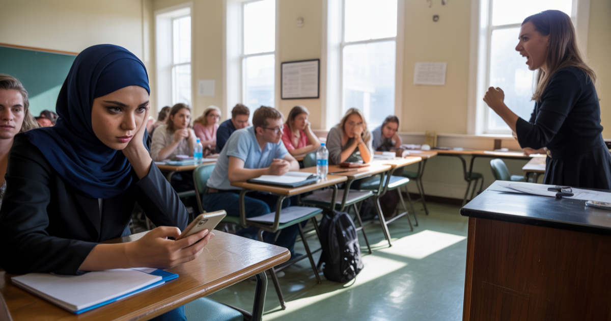 College Class Turns Into Drama When Muslim Student Refuses To Take Off Hijab On 9/11 College Class Turns Into Drama When Muslim Student Refuses To Take Off Hijab On 9/11
