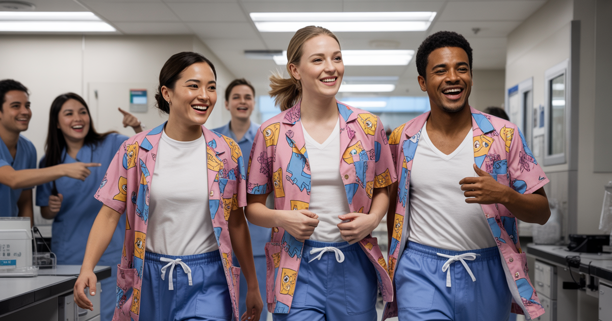 Hospital Boss Enforces Strict Dress Code, So Night Shift Workers Shows Up In The Most Ridiculous Scrubs
