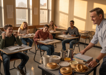 School Cancels AP Calculus Breakfast Tradition, So Teacher Gives A One-Question Final And Turns In-School Suspension Into A Bagel Party