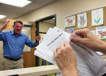 “Get Out of My School”: Owner Protects Teacher from Out-of-Control Father