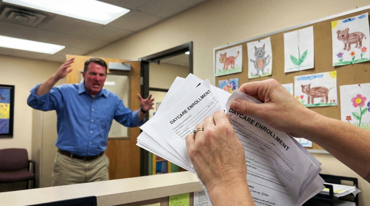 “Get Out of My School”: Owner Protects Teacher from Out-of-Control Father