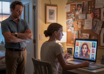 Father Punishes Daughter After She Refuses To Delete Art That Doesn’t Include His New Family