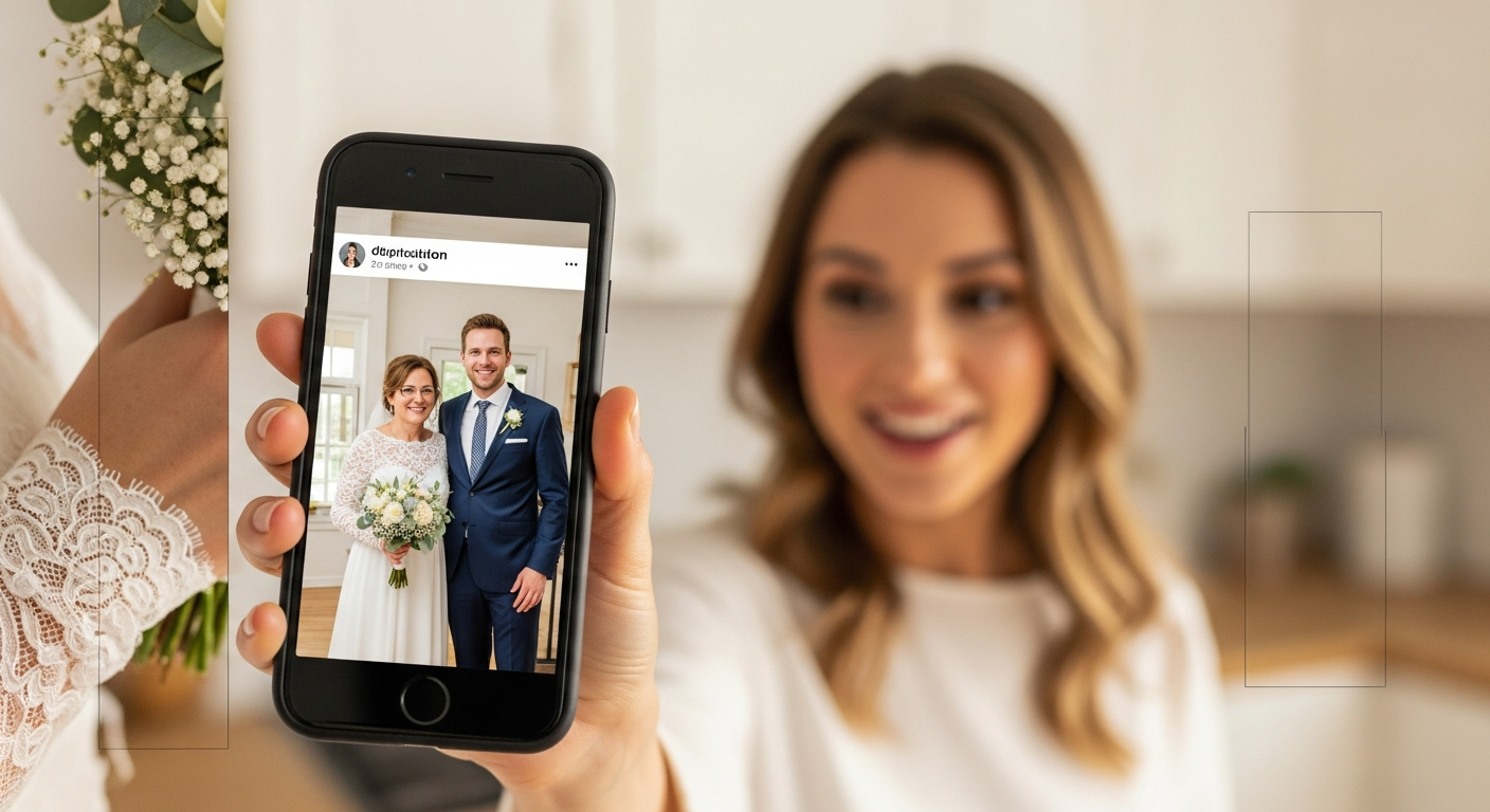 Mother-In-Law Crops Bride Out of Her Own Wedding Photo to Post a "Family" Tribute