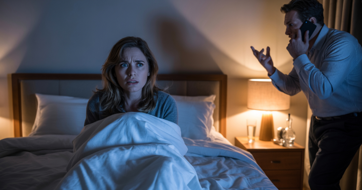 Exhausted Wife Sleeps In Guest Room After Husband Takes Loud 3 A.M. Phone Calls Beside Her