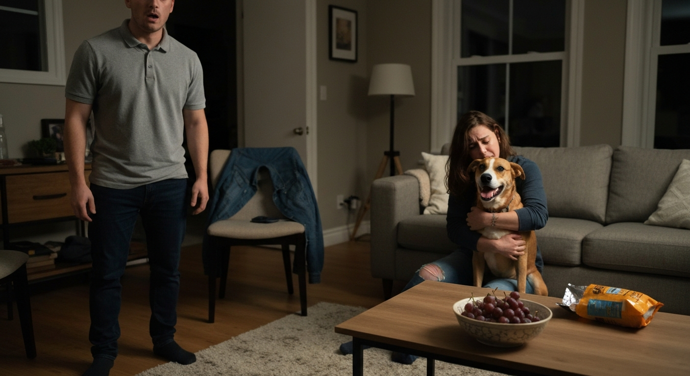 Dog Re-homing Dream Turns into a £1,200 Emergency Over a Handful of Grapes Dog Re-homing Dream Turns into a £1,200 Emergency Over a Handful of Grapes