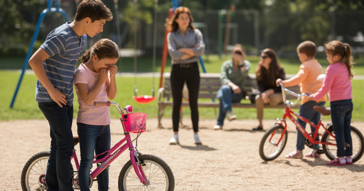 Teen Tries To Be Polite At The Park, Gets Insulted For Defending His Sister Teen Tries To Be Polite At The Park, Gets Insulted For Defending His Sister