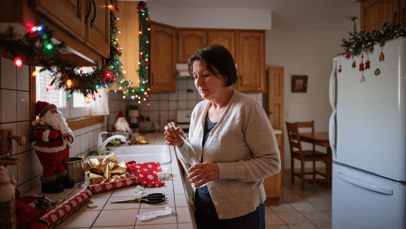 Mom Does Everything for Christmas and Breaks After Her Drinks Disappear