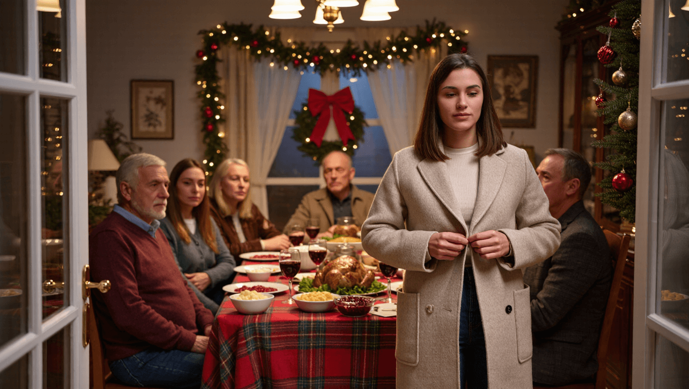 Woman Walks Out of Christmas Dinner After MIL Comments on Her Acne and Weight Woman Walks Out of Christmas Dinner After MIL Comments on Her Acne and Weight