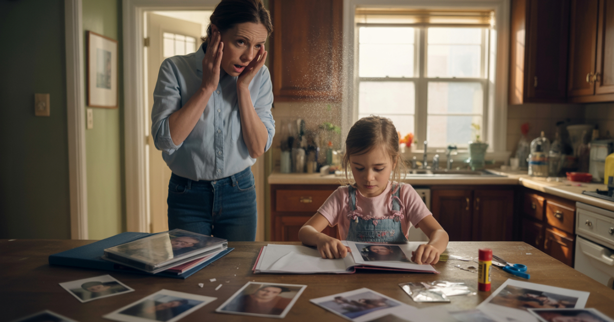 Woman Can’t Believe Her Boyfriend Shrugs Off His Kid Destroying Childhood Photos Woman Can’t Believe Her Boyfriend Shrugs Off His Kid Destroying Childhood Photos