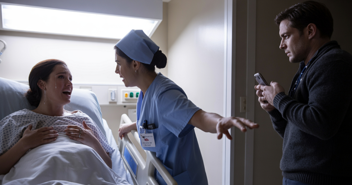 Woman Kicks Husband Out Of Delivery Room After He Brings His Mom Instead Of Hers