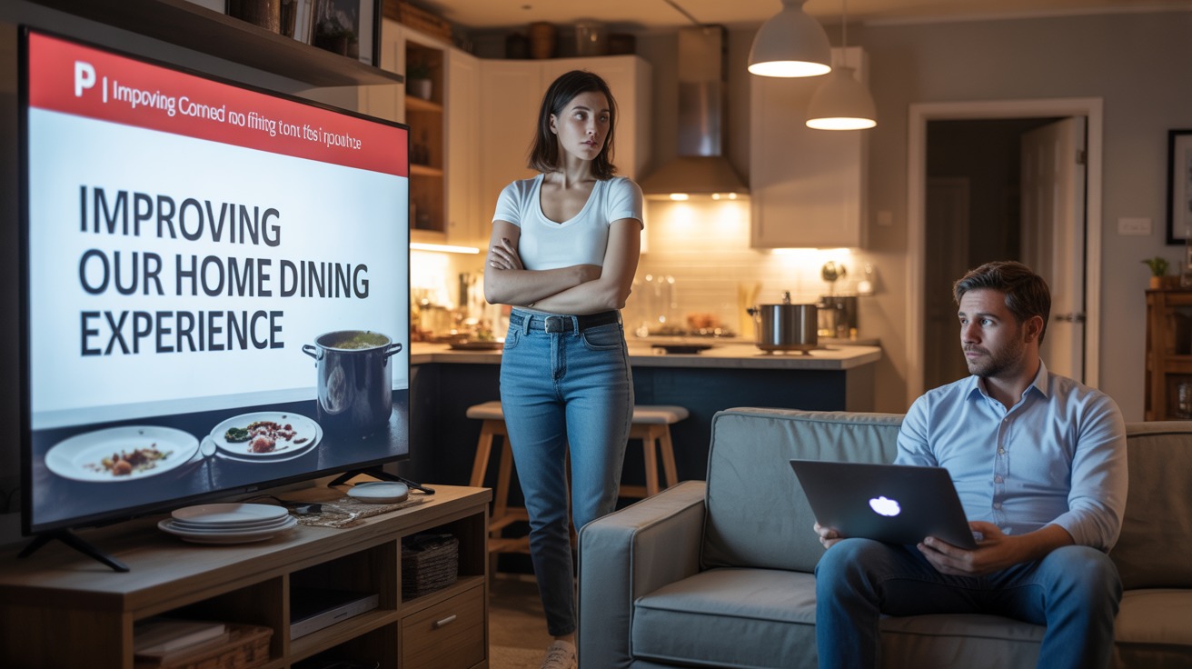 Woman Stops Cooking After Boyfriend Presents PowerPoint Critiquing Her Meals