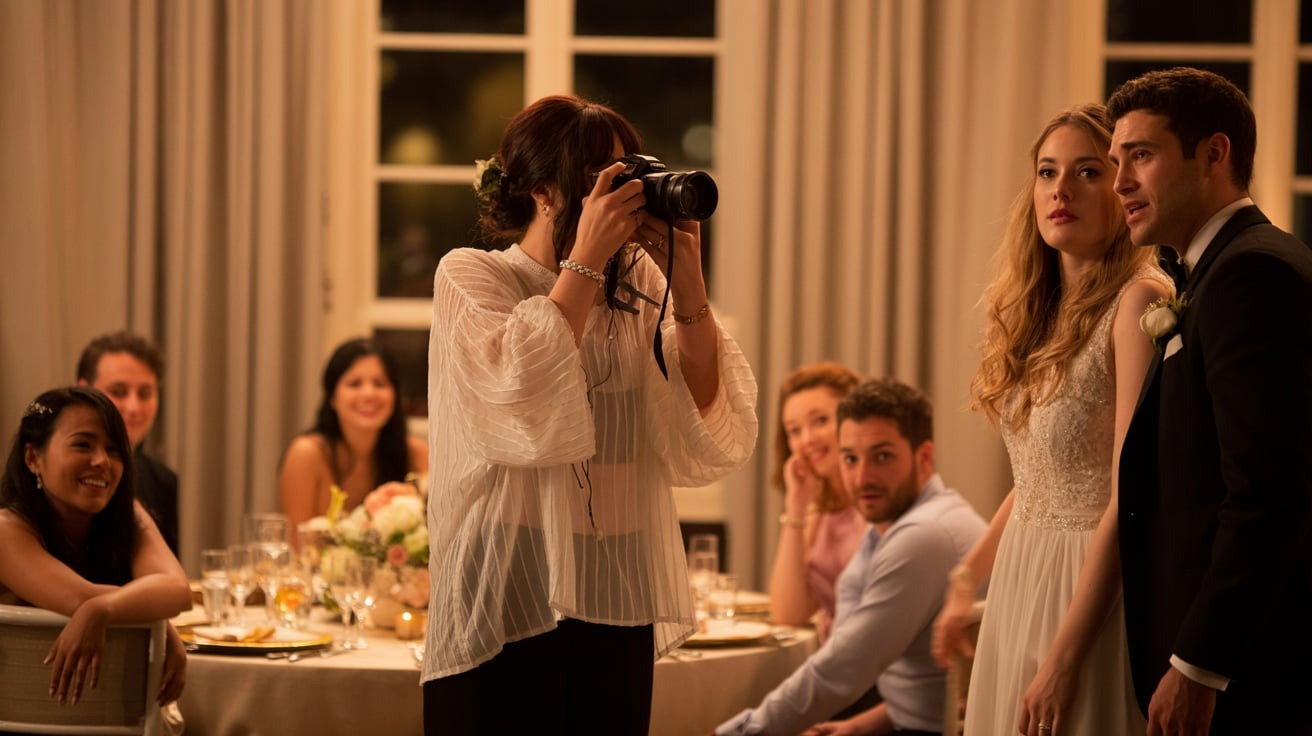 Wedding Photographer Wears Inappropriate Sheer Outfit, Bride Rates Professionalism - Photographer Later Crashes Her Lawn Drunk