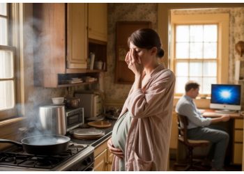 Pregnant Wife Begs Husband to Stop Burning Breakfast After Smoke Fills the House – He Says She’s “Too Sensitive”