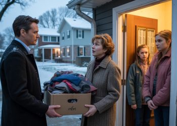 Woman Gives Winter Coats to Freezing Twin Girls – Their Stepdad Storms Over and Demands Them Back