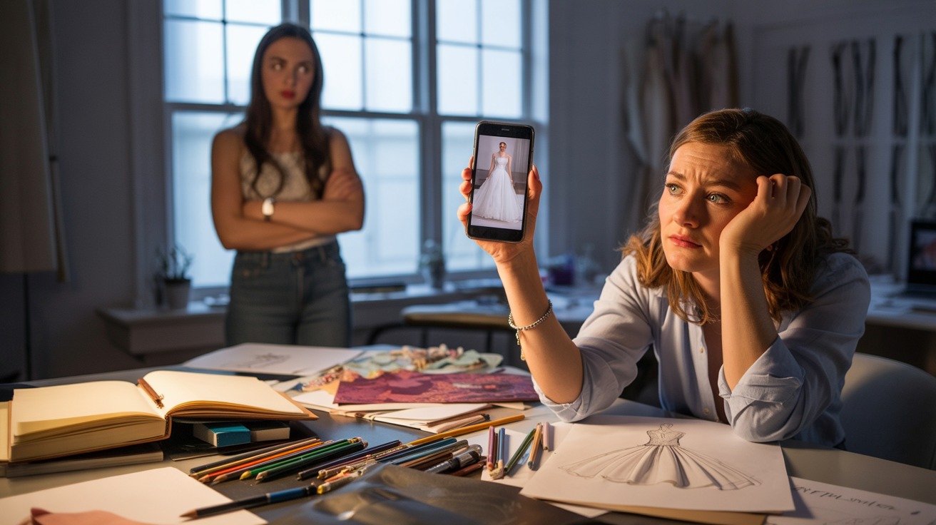 Wedding Dress Designer Breaks Tradition When Her Cousin Treats Her Like A Copy Machine