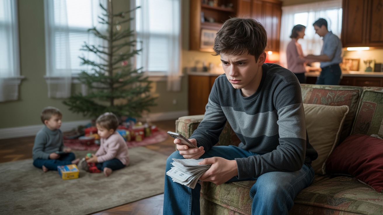 Teen Asks Who’ll Give Him A Christmas After Parents Spend Everything On His Siblings