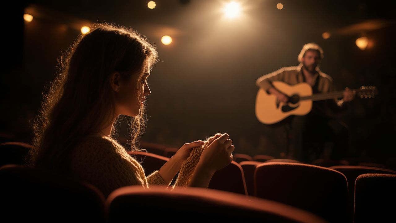 Woman Ruins A Folk Concert Simply By Knitting And Dramatically Leaving The Show, Hinting At A Hidden Disorder