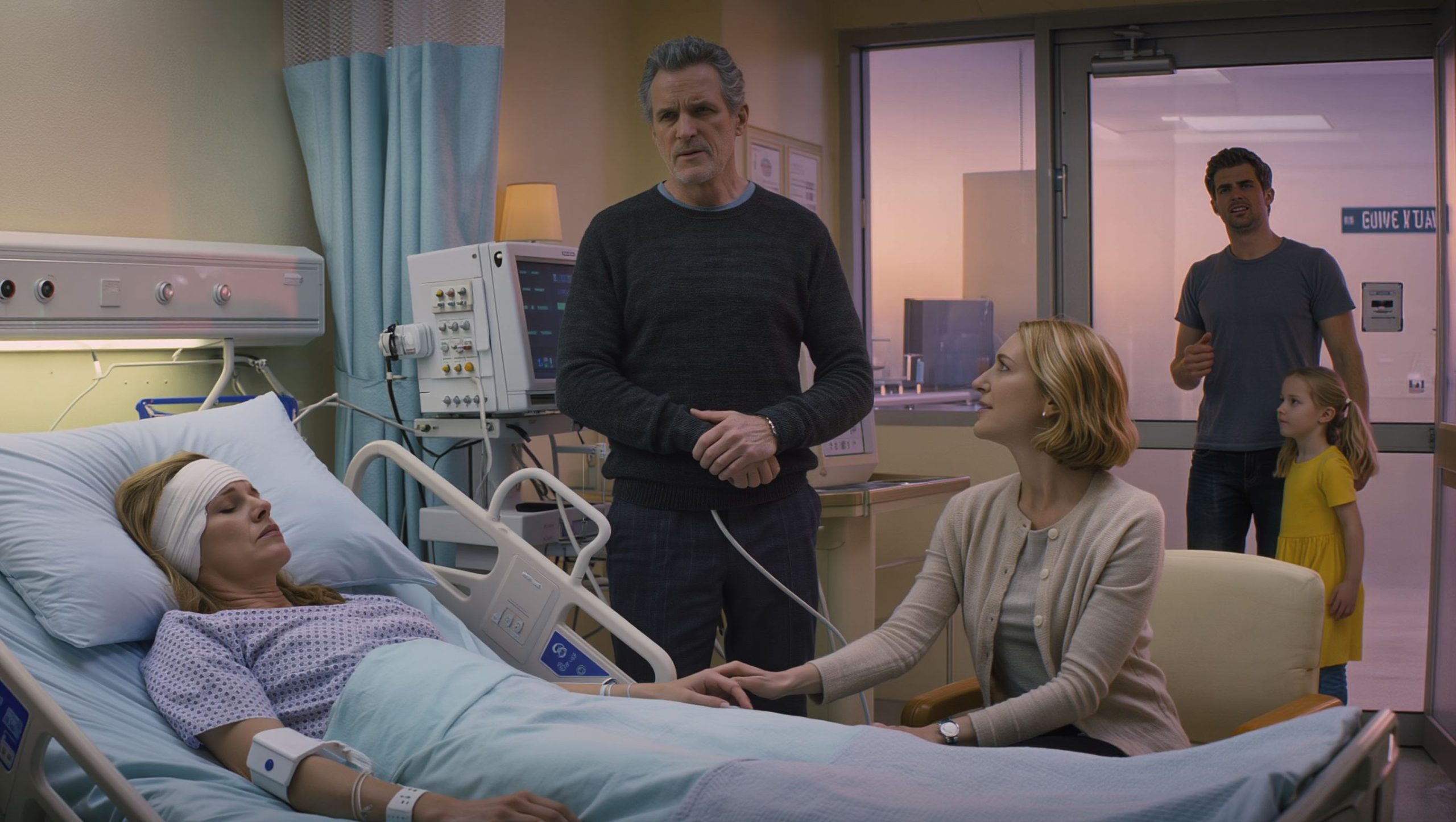 Grandpa Bars Little Girl Who Likes Mom's Friend More Than Mom From ICU Visit