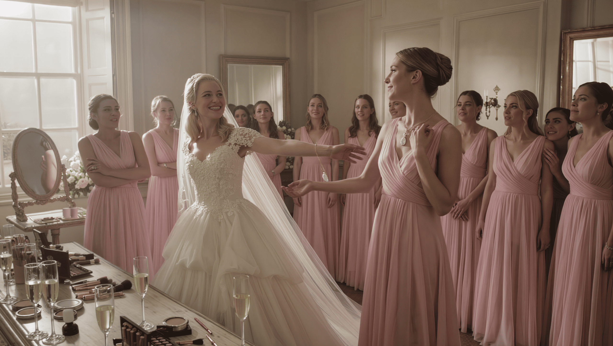 Bridesmaid Stuns Everyone By Refusing To Remove Fiancé's Gift Necklace When Bride Demands It