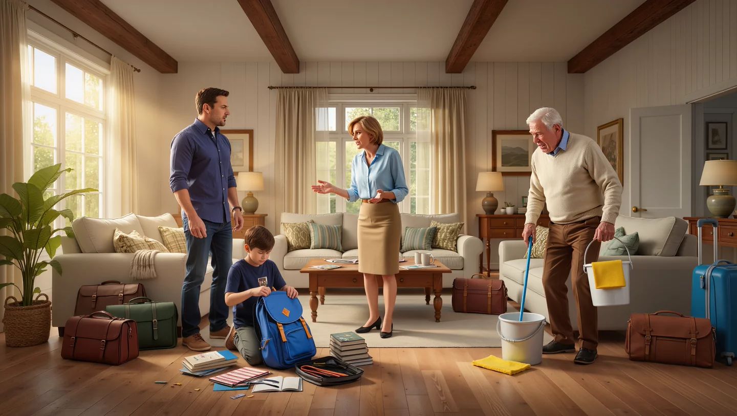 Father-In-Law Demands Nine-Year-Old Grandson Join Full House Cleaning Day But Dad Firmly Refuses