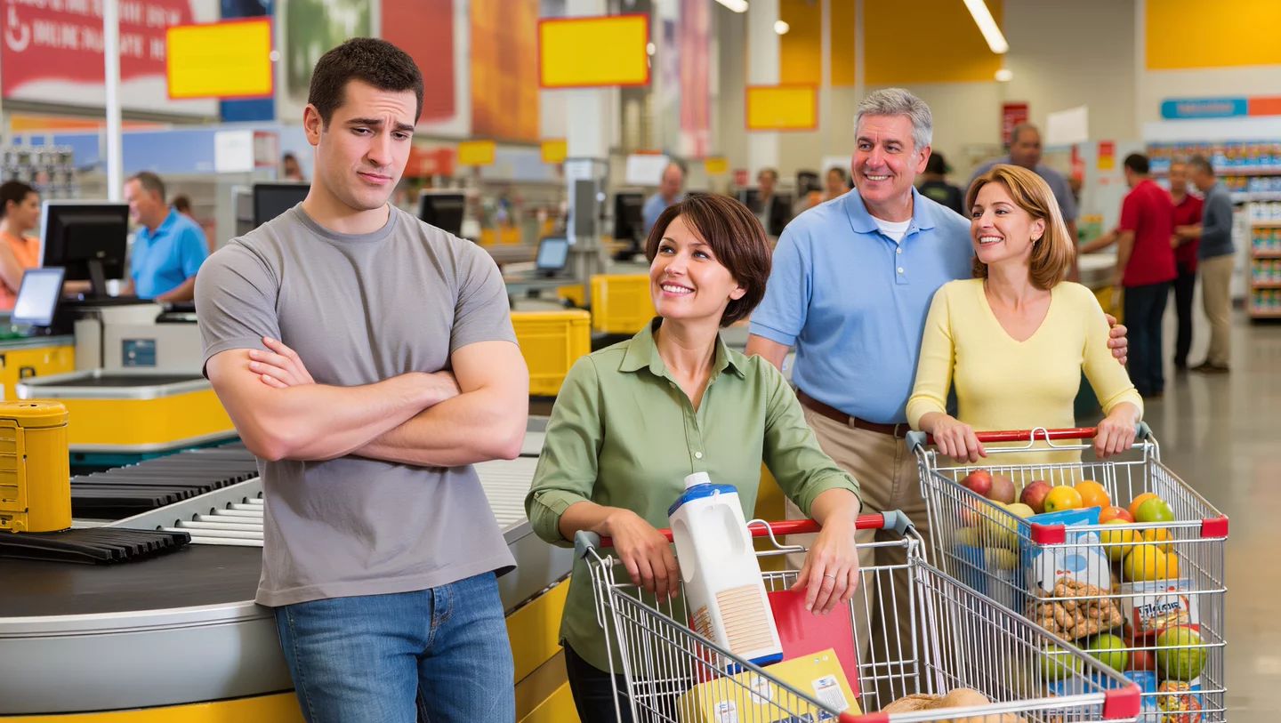 Kind Couple Delivers Clever Payback After Rude Shopper Verbally Attacks Gentle Lady Over Tiny Cart Bump