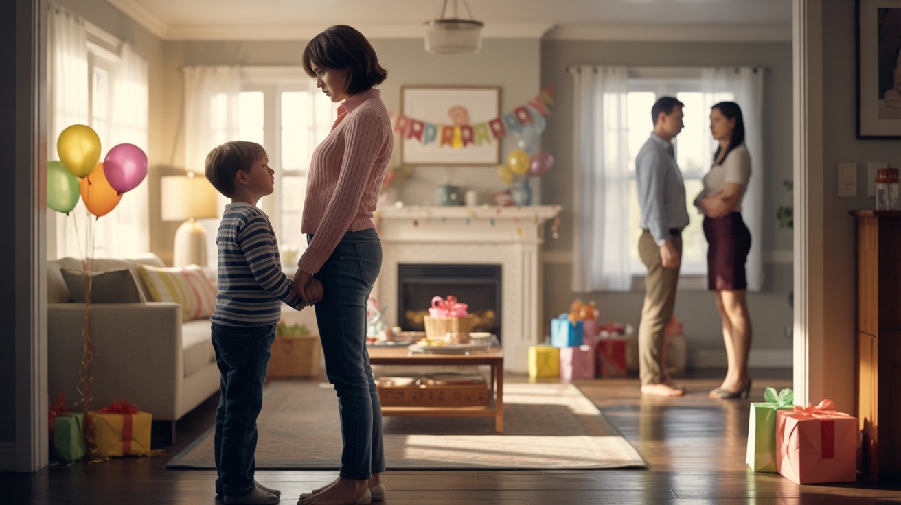 A Mom Walks Out After Her Ex Tricks Her Into Showing Up Two Hours Early for a Birthday Party. A Mom Walks Out After Her Ex Tricks Her Into Showing Up Two Hours Early for a Birthday Party.