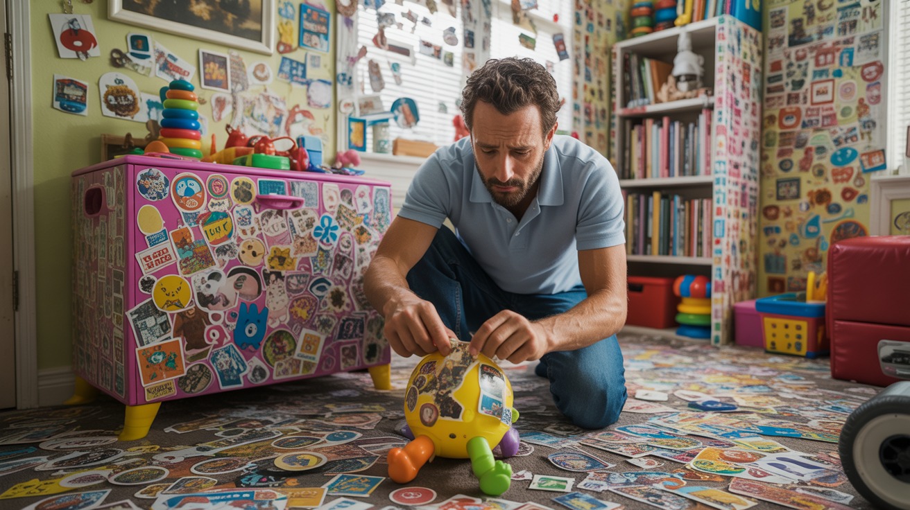 Sister Sends 1,000 Unremovable Stickers As A ‘Christmas Gift’ To Brother-In-Law, He’ll Never Forget It Sister Sends 1,000 Unremovable Stickers As A ‘Christmas Gift’ To Brother-In-Law, He’ll Never Forget It