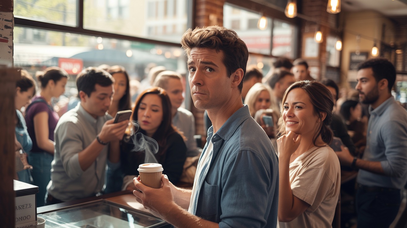 Guy Keeps Cutting In Line At Coffee Shop, Until Someone Decides To Make His Routine A Nightmare
